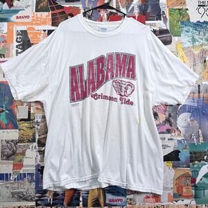 Vintage Alabama Crimson Tide NCAA College T Shirt Port‎ & Company XL Extra Large